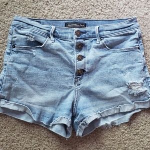 AF cut off button front shorts
